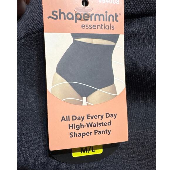 Shapermint Women's Size M/L Black All Day High Waisted Shaper Bottoms Shapewear - Picture 9 of 12